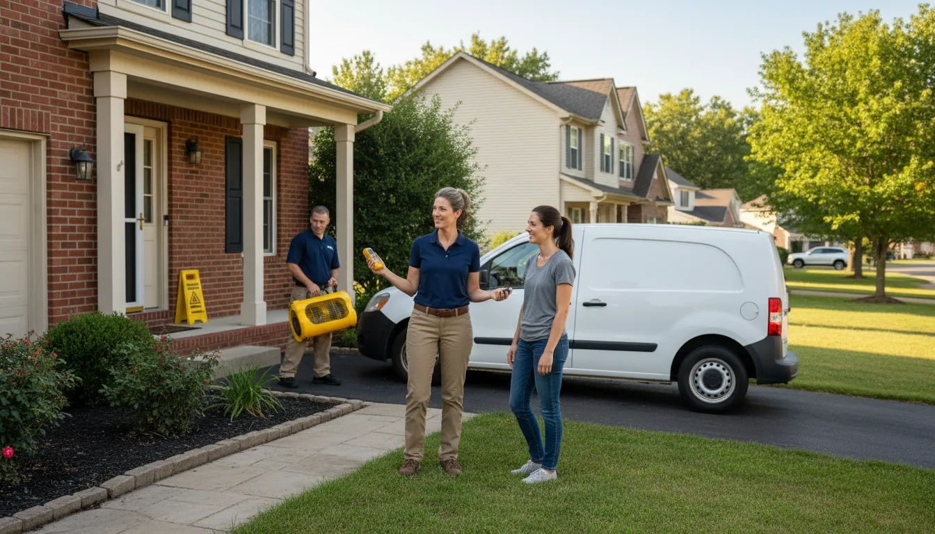 Residential water damage restoration in Briggsdale, CO